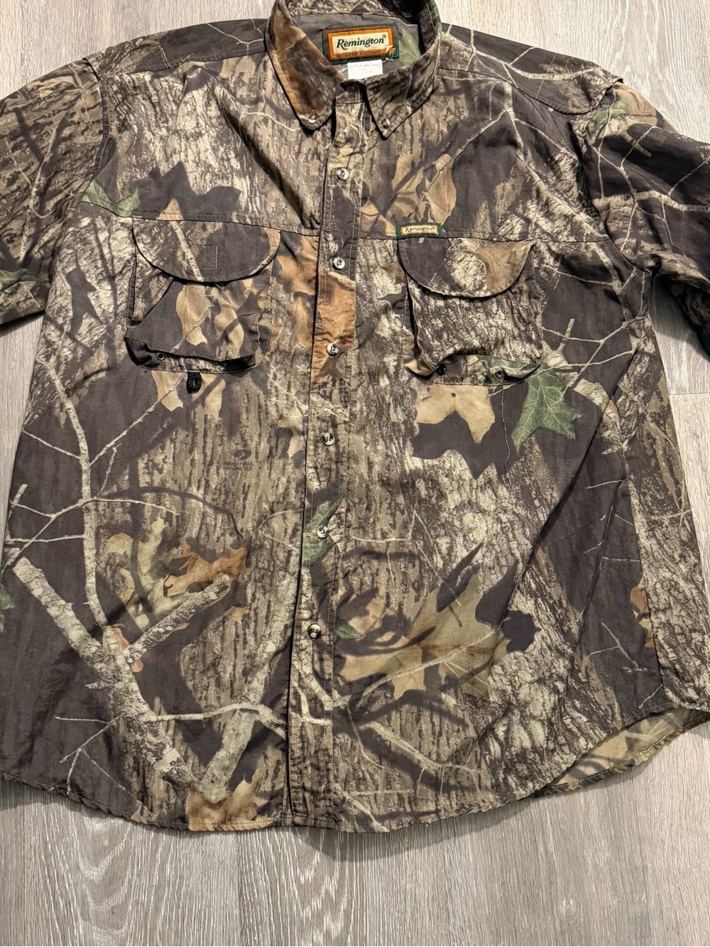 Remington Men's Realtree Camo Button-Front Field Jacket Mens XL - Picture 2 of 8